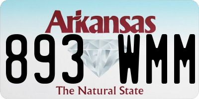 AR license plate 893WMM