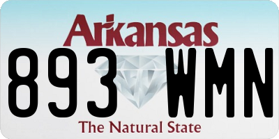 AR license plate 893WMN