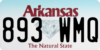 AR license plate 893WMQ