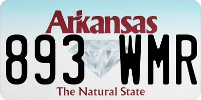 AR license plate 893WMR