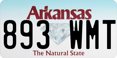 AR license plate 893WMT
