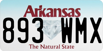 AR license plate 893WMX