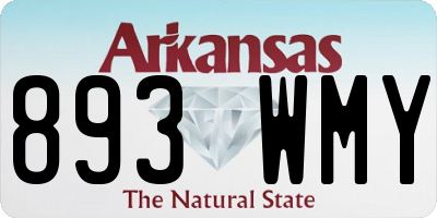 AR license plate 893WMY