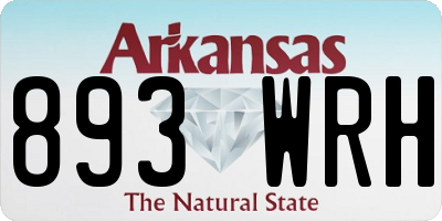 AR license plate 893WRH