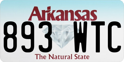 AR license plate 893WTC