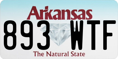 AR license plate 893WTF
