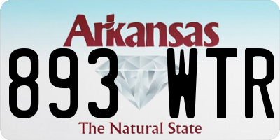 AR license plate 893WTR