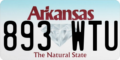 AR license plate 893WTU