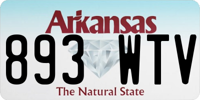 AR license plate 893WTV