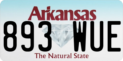 AR license plate 893WUE