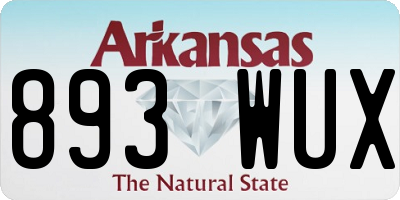 AR license plate 893WUX