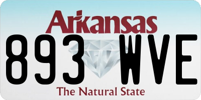 AR license plate 893WVE