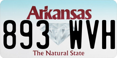 AR license plate 893WVH