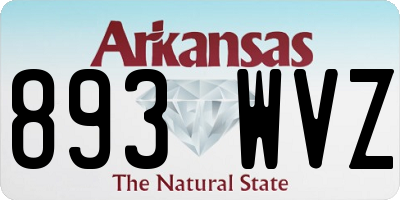 AR license plate 893WVZ