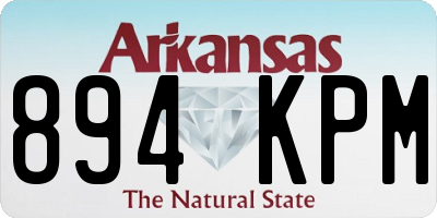 AR license plate 894KPM