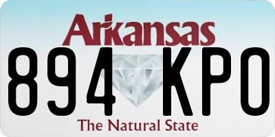 AR license plate 894KPO