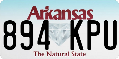 AR license plate 894KPU
