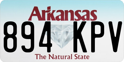 AR license plate 894KPV