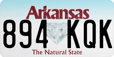 AR license plate 894KQK