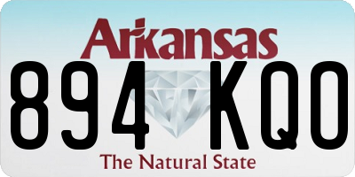 AR license plate 894KQO