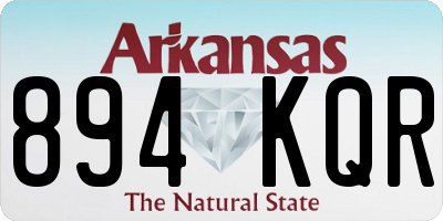AR license plate 894KQR