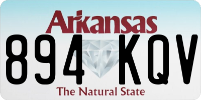 AR license plate 894KQV