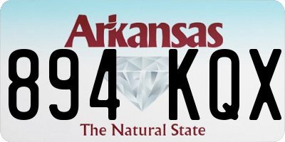 AR license plate 894KQX