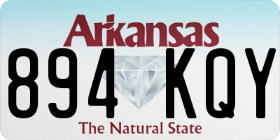 AR license plate 894KQY