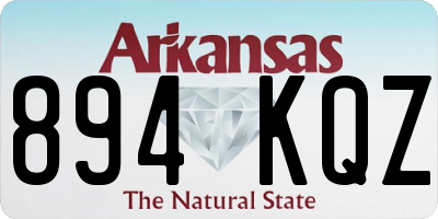 AR license plate 894KQZ