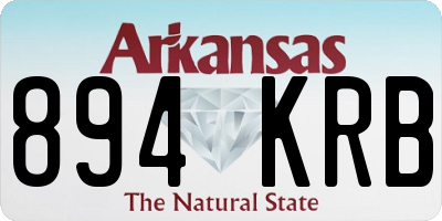 AR license plate 894KRB