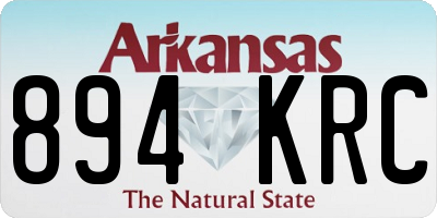 AR license plate 894KRC