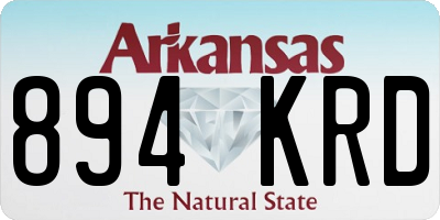 AR license plate 894KRD