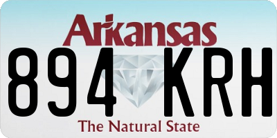 AR license plate 894KRH