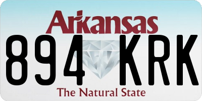 AR license plate 894KRK