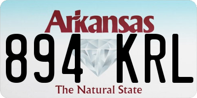 AR license plate 894KRL