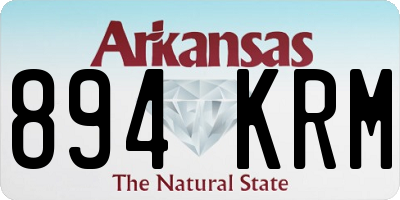 AR license plate 894KRM