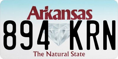 AR license plate 894KRN