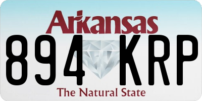 AR license plate 894KRP