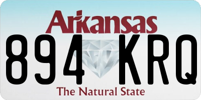 AR license plate 894KRQ
