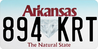 AR license plate 894KRT