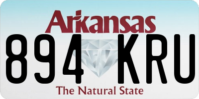 AR license plate 894KRU