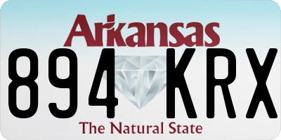 AR license plate 894KRX
