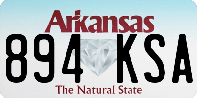AR license plate 894KSA