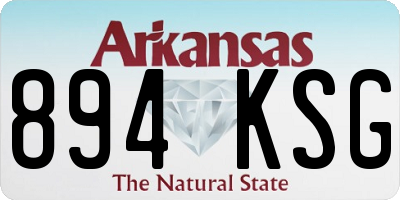 AR license plate 894KSG