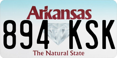 AR license plate 894KSK