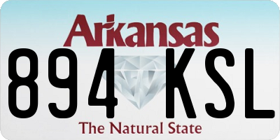 AR license plate 894KSL