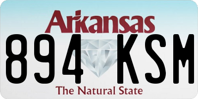 AR license plate 894KSM