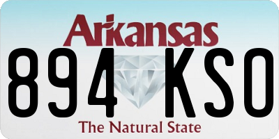 AR license plate 894KSO