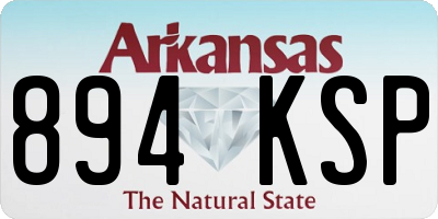 AR license plate 894KSP