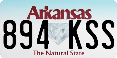 AR license plate 894KSS